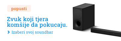 Zvuk koji tjera komšije da pokucaju. Izaberi svoj soundbar.