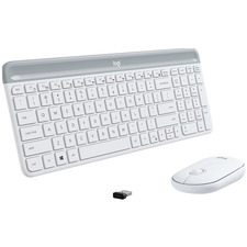 Logitech Slim Bežična Tastatura i Miš Kombinacija MK470 - Offwhite