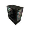 LC-Power Case Gaming 808B Midi-ATX, black, HD Audio, 4x 120mm ARGB fan, 1x USB-C