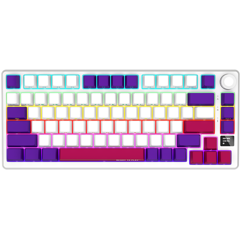 Lorgar Wireless 75% Mehanička Gaming Tastatura, Bijela
