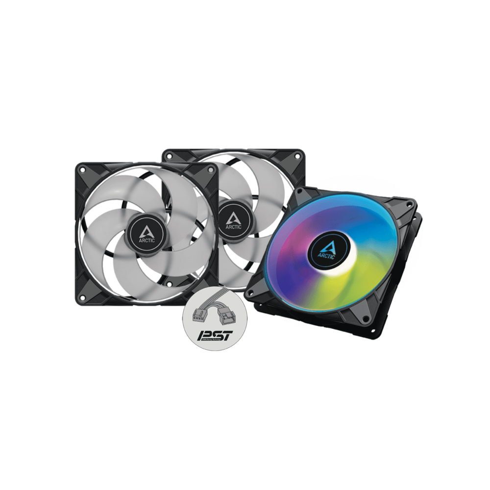 Arctic P14 PWM PST A-RGB Ventilatori, Crni, 3 u 1 Pakiranje