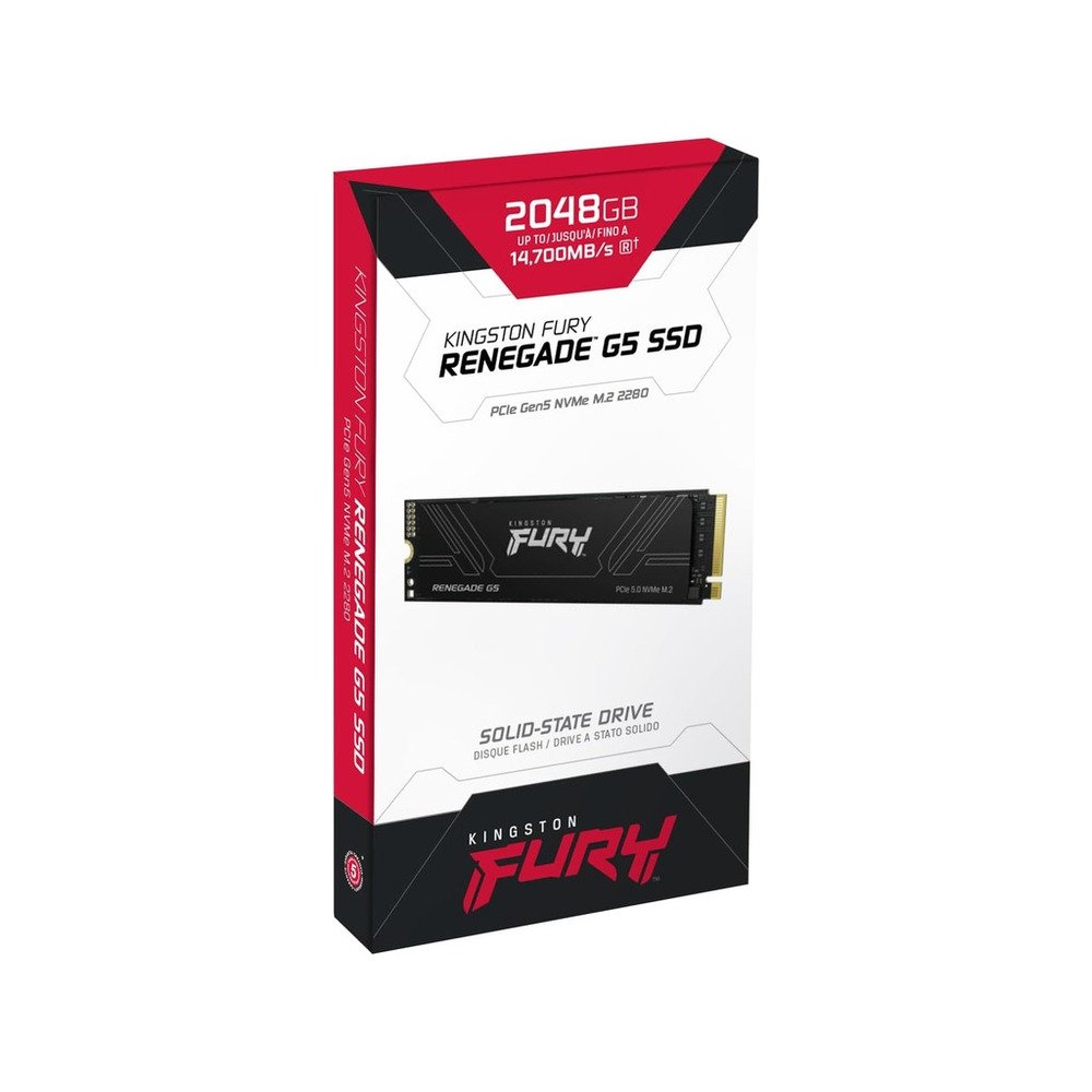 Kingston SSD 2TB NVMe M.2Fury Renegade,  PCIe 5.0R/W : 14700/14000MB/s