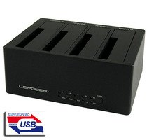 LC-Power LC-DOCK-U3-4BHDD docking station2,5"/3,5" SATA HDDs/SSDs