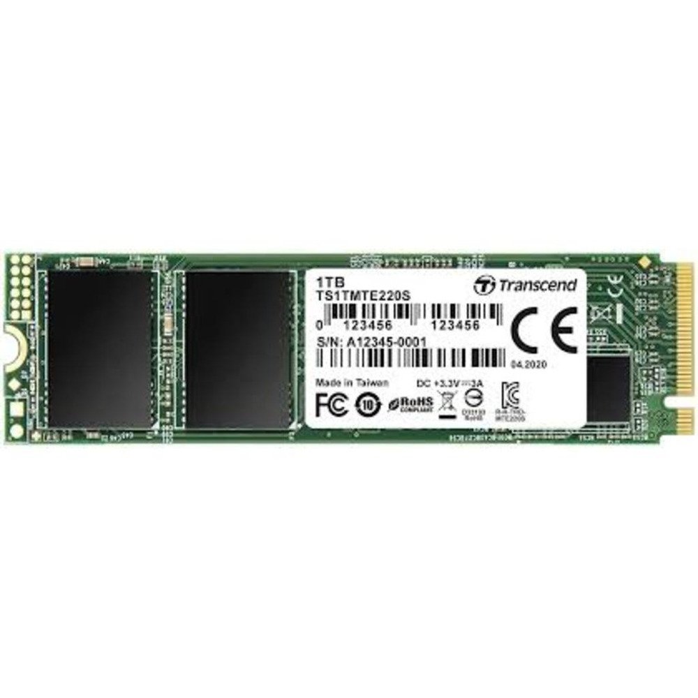 Transcend SSD 1TB M.2 NVMePCIe Gen3 x4,3,500/3200 MB/s