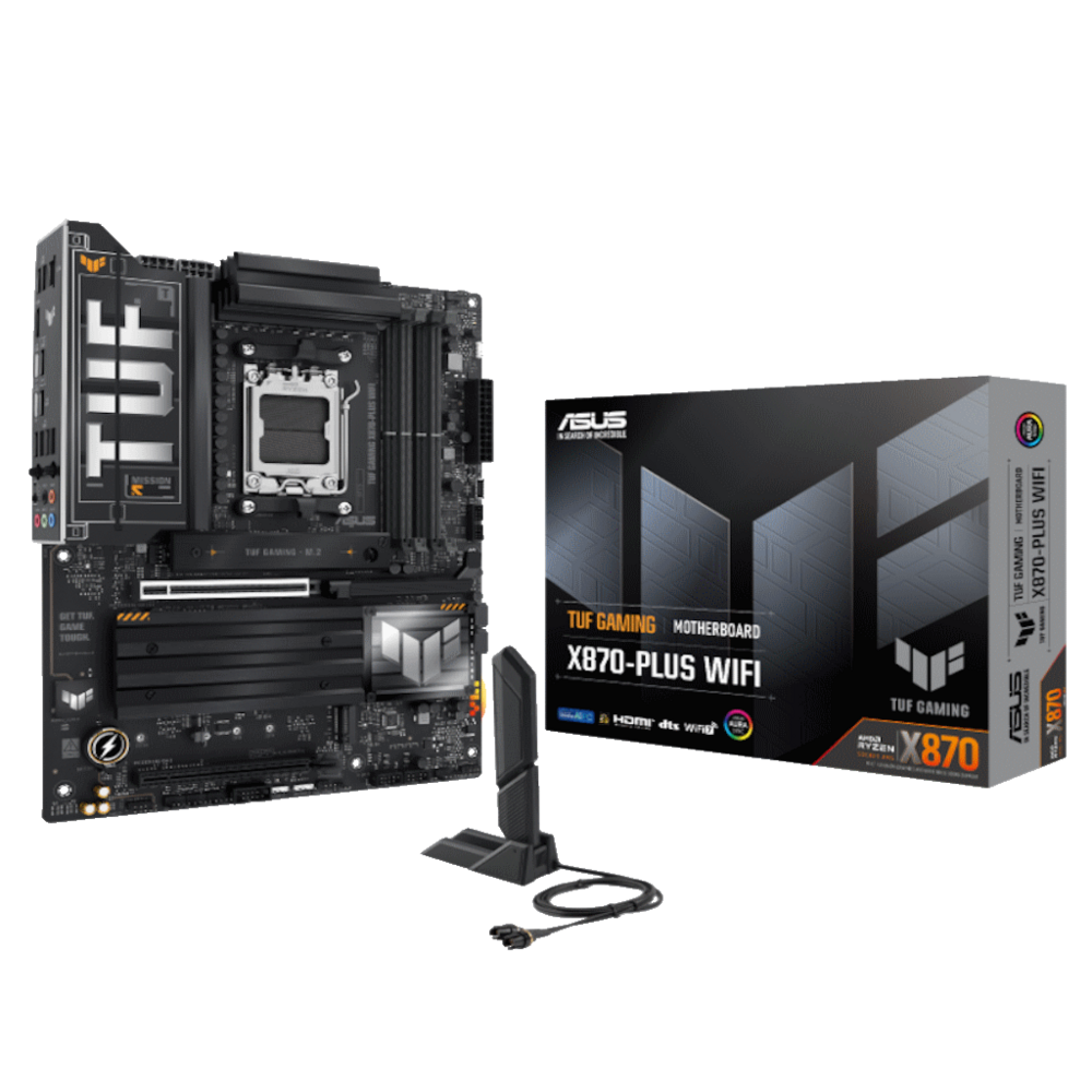 ASUS MB TUF GAMING X870-PLUS WWIFI, X870, AM5; 4xDDR54x M.2; 2x SATA,HDMI,10x USB, RAID,ATX