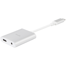 Moshi USB-C Adapter za Audio i Punjenje - Titanium Gray