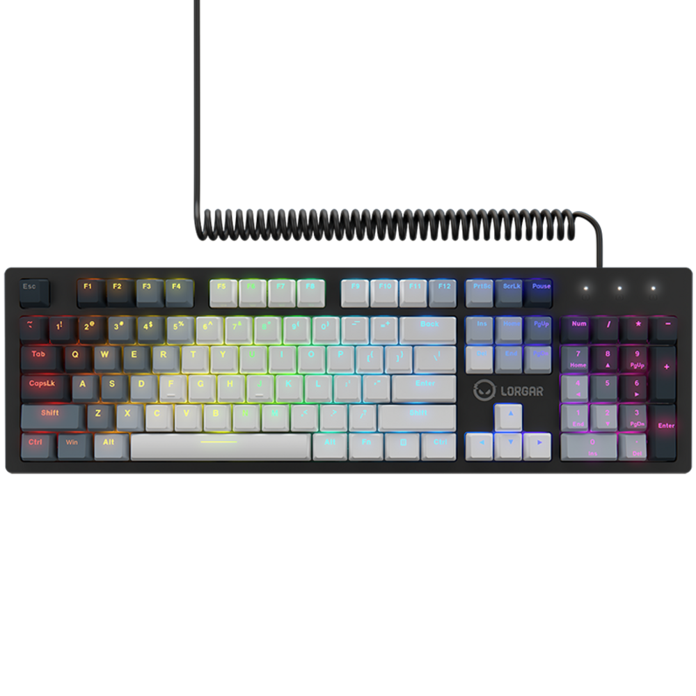 LORGAR Azar 514 Bijela Mehanička Gaming Tastatura