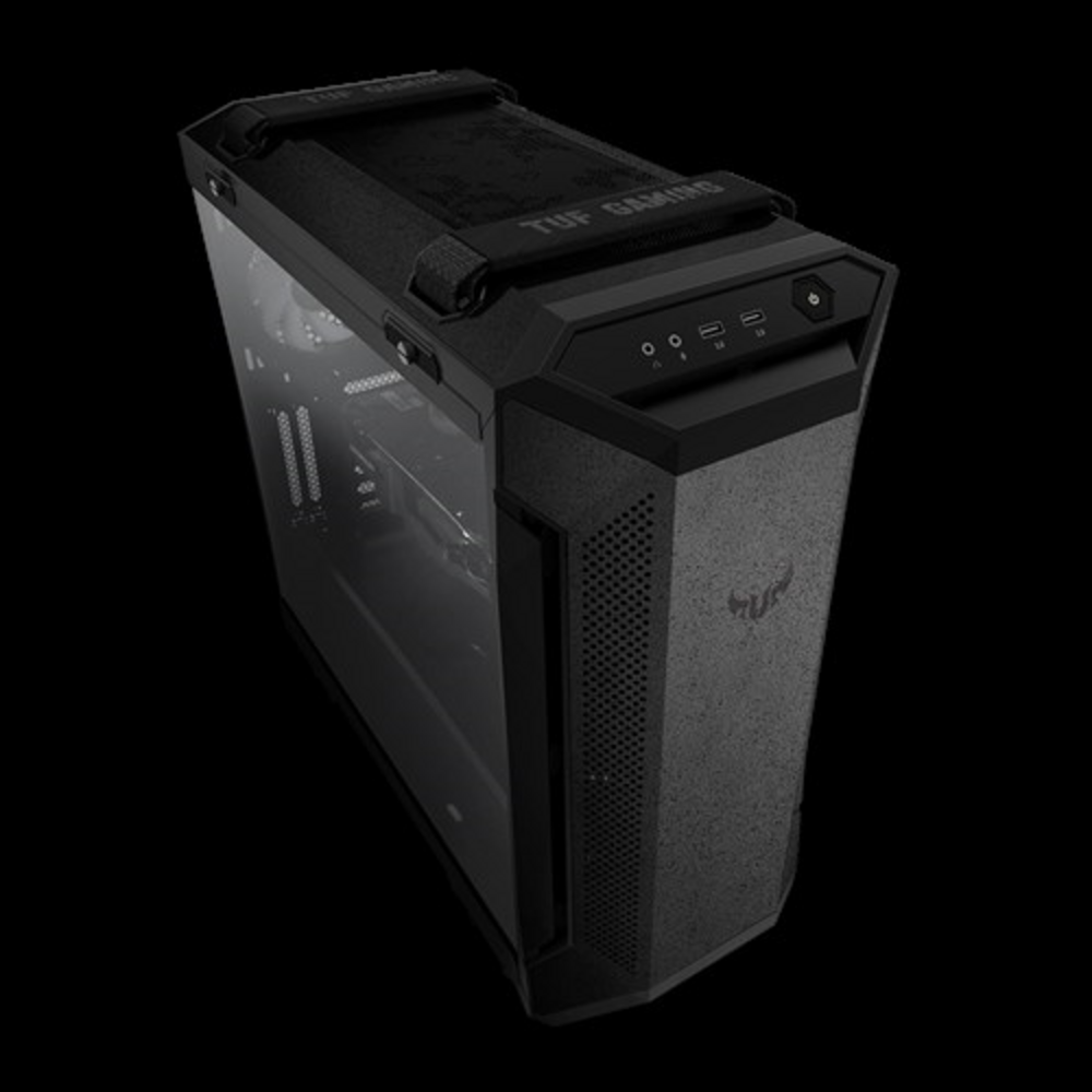ASUS GT501 TUF GAMING CASEmetal front paneltempered-glass side panel;120 mm RGB fan