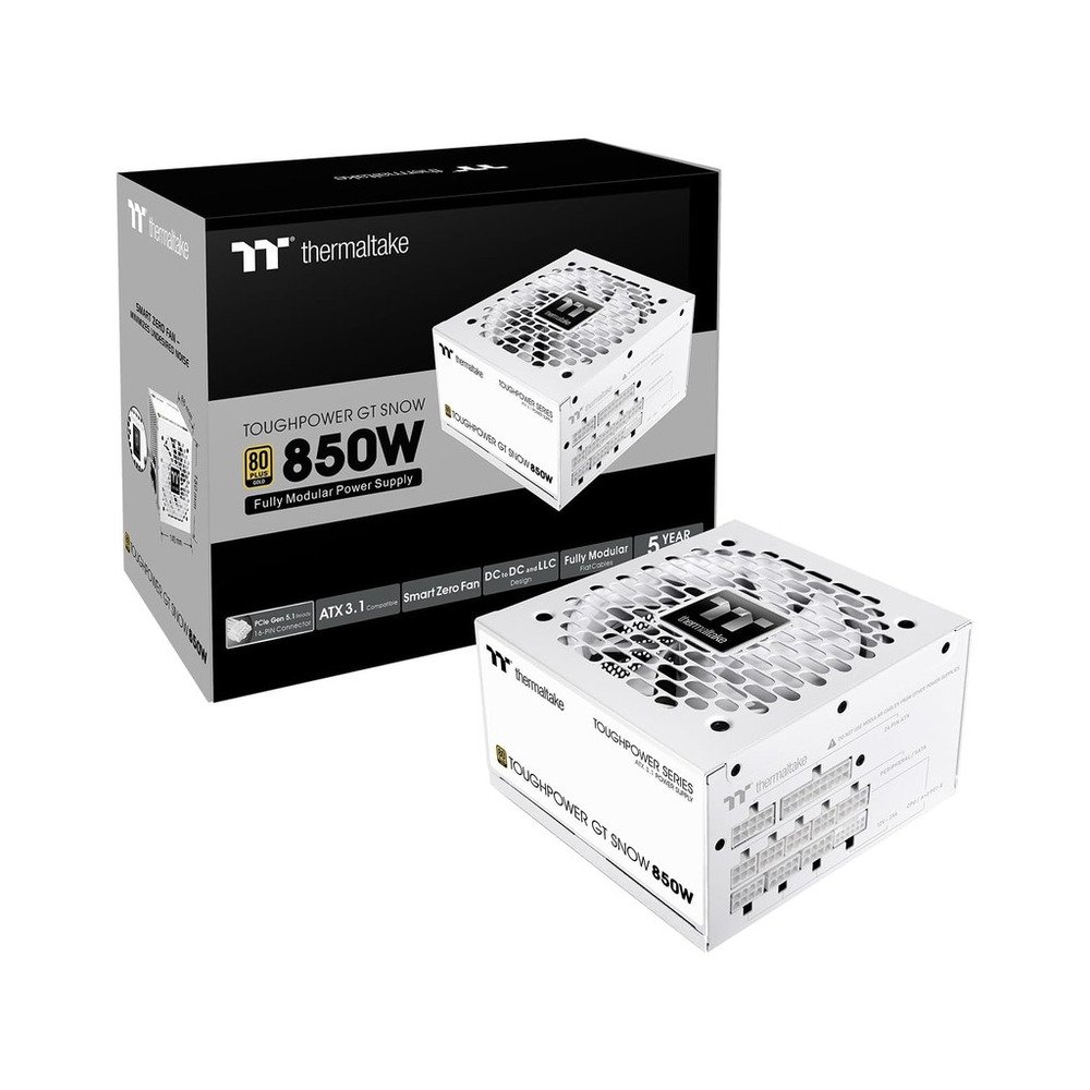 Thermaltake Toughpower GT 850w80+ Gold, full modular,ATX 3.1 native 12V-2x6 connector