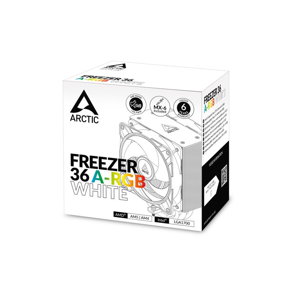 Arctic Freezer 36 A-RGB WhiteCPU cooler 1851,1700, AM4, AM5