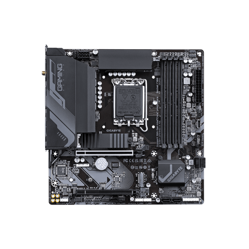 Gigabyte B760M Gaming X AX G12LGA1700; 4xDDR5; 2xM.2; 4xSATA8xUSB; HDMI, DP; WIFI; mATX;