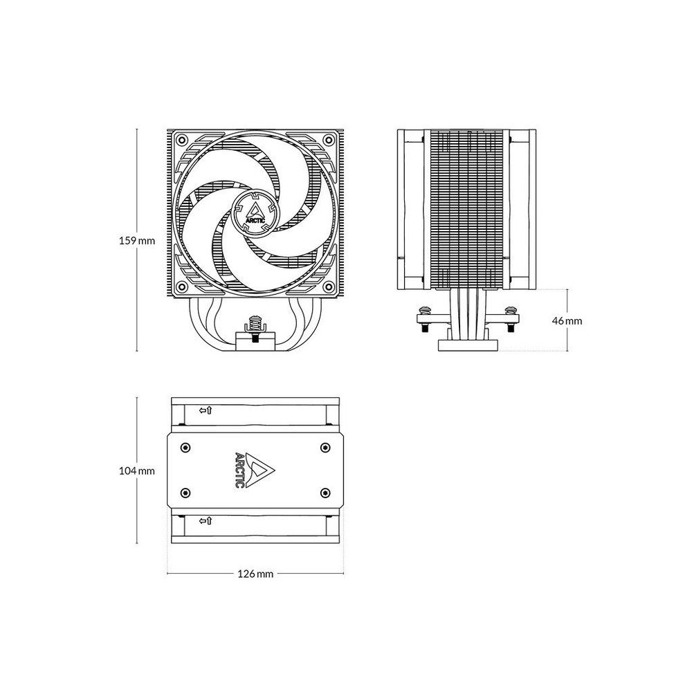 Arctic Freezer 36 A-RGB WhiteCPU cooler 1851,1700, AM4, AM5