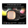CORSAIR NAUTILUS 360 RS AIOLiquid CPU Cooler, Black,RS120LGA1851, LGA1700, AM5, AM4