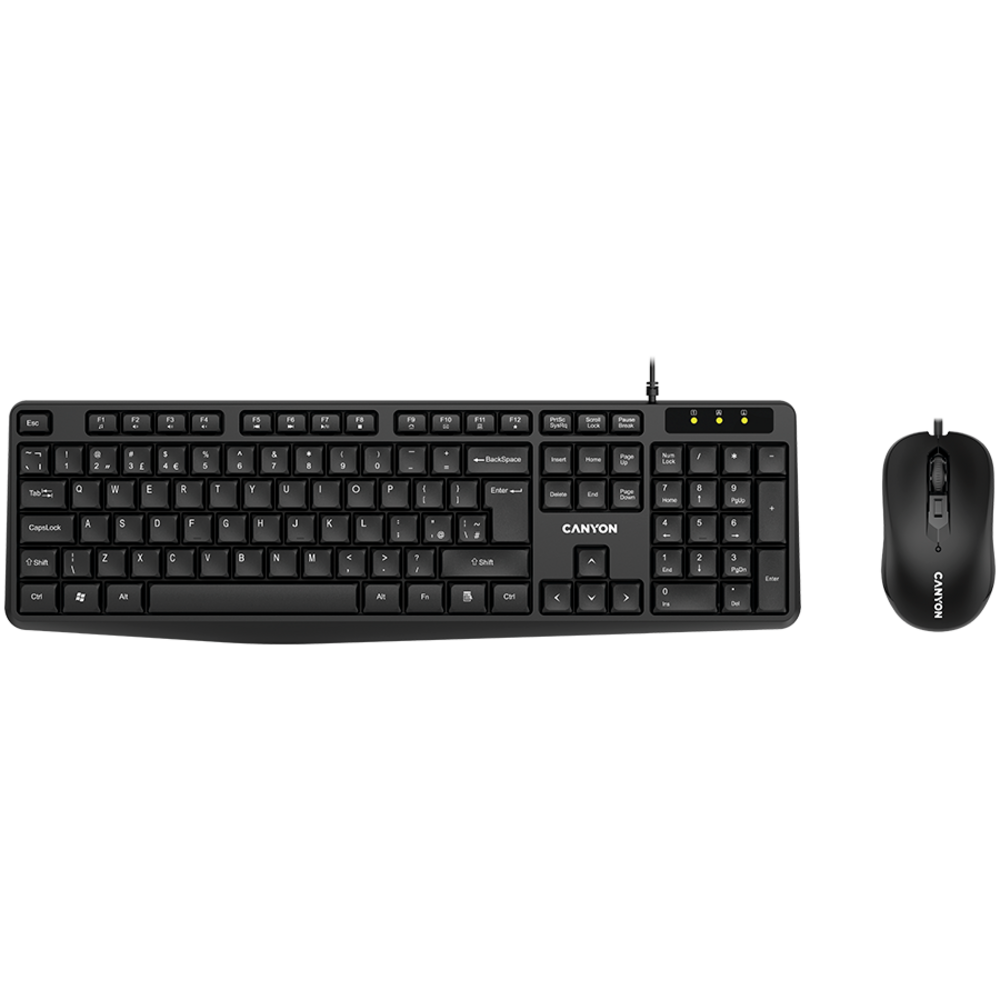 CANYON Vodootporni USB Set Tastatura i Miš