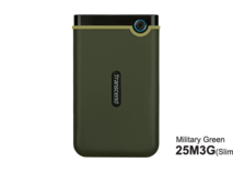 Transcend HDD 2TB StoreJet M3Portable,USB 3.1,anti-shock,Military Green