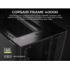 CORSAIR FRAME 4000D Case360mm radiator, 170mm cooler430mm GPU, ATX, Black
