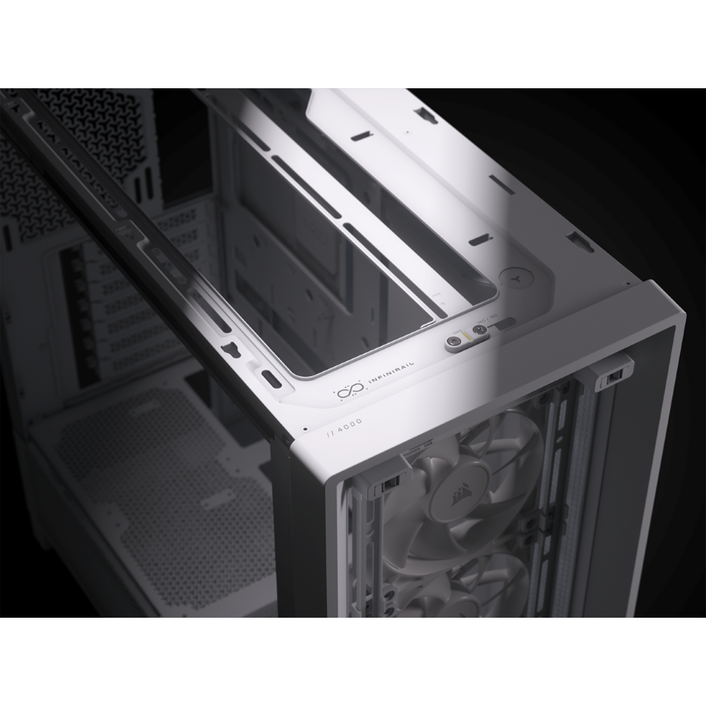 CORSAIR FRAME 4000D RS Case3xRS120 fans, 360mm radiator170mm cooler, 430mm GPU, ATX, White