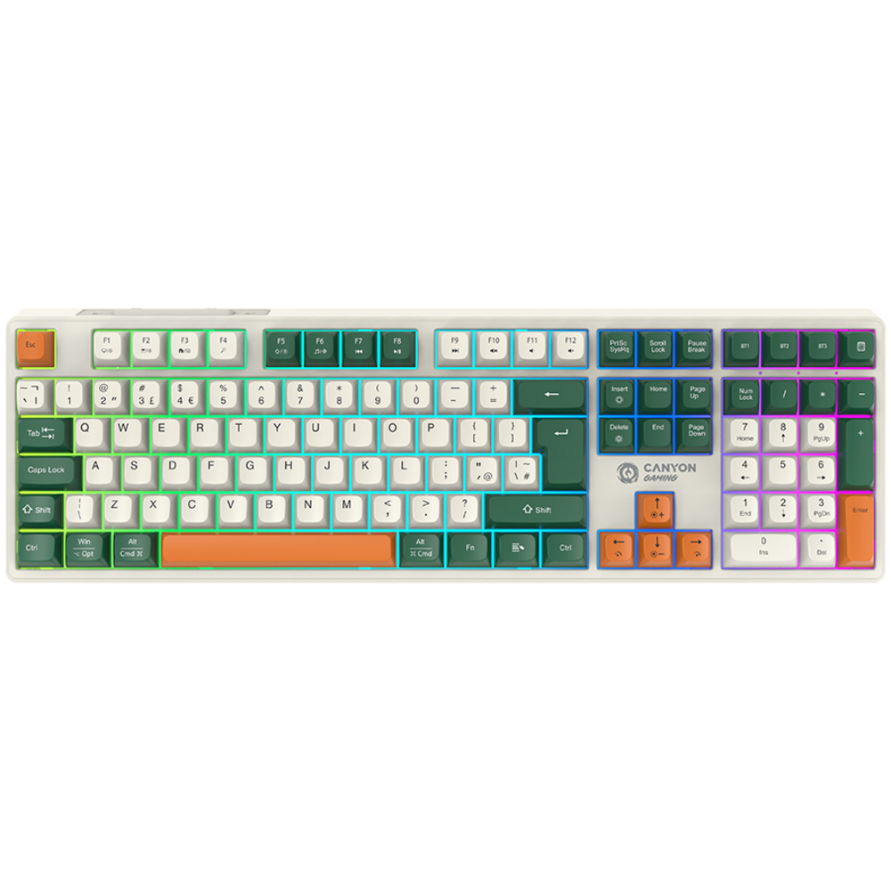 Canyon Shadder GKW-11 Mehanička RGB Bežična Tastatura Bijela