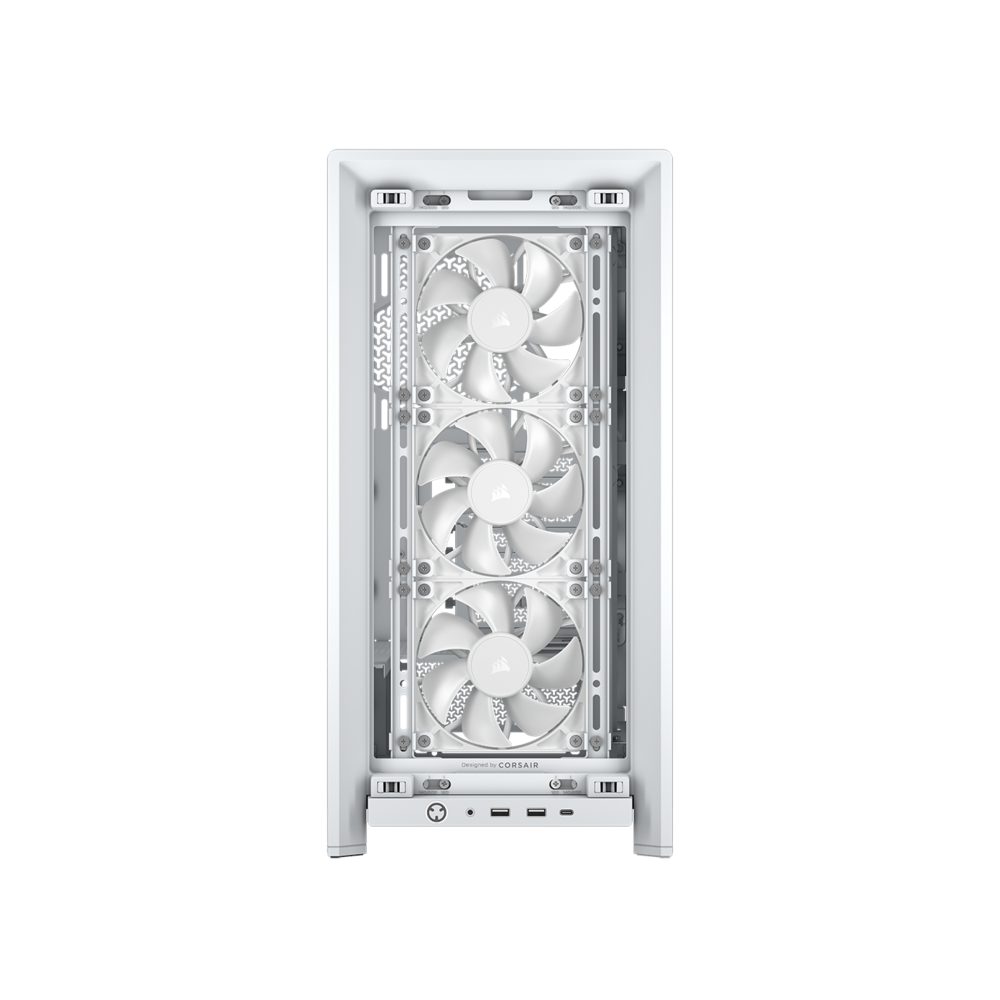 CORSAIR FRAME 4000D RS Case3xRS120 fans, 360mm radiator170mm cooler, 430mm GPU, ATX, White