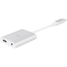 Moshi USB-C Adapter za Audio i Punjenje - Titanium Gray