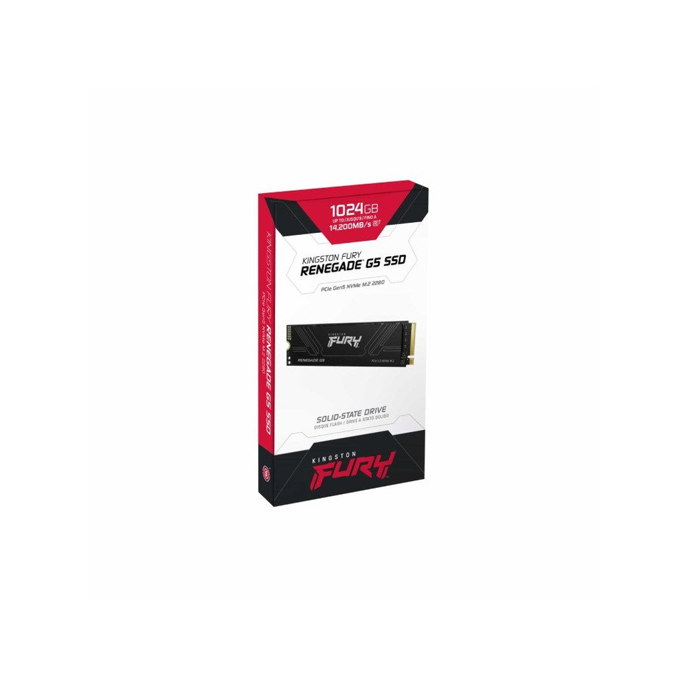 Kingston SSD 1TB NVMe M.2Fury Renegade,  PCIe 5.0R/W : 14200/11000MB/s