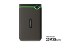 Transcend HDD 2TB StoreJet M3Portable,USB 3.1,anti-shock,Iron Gray