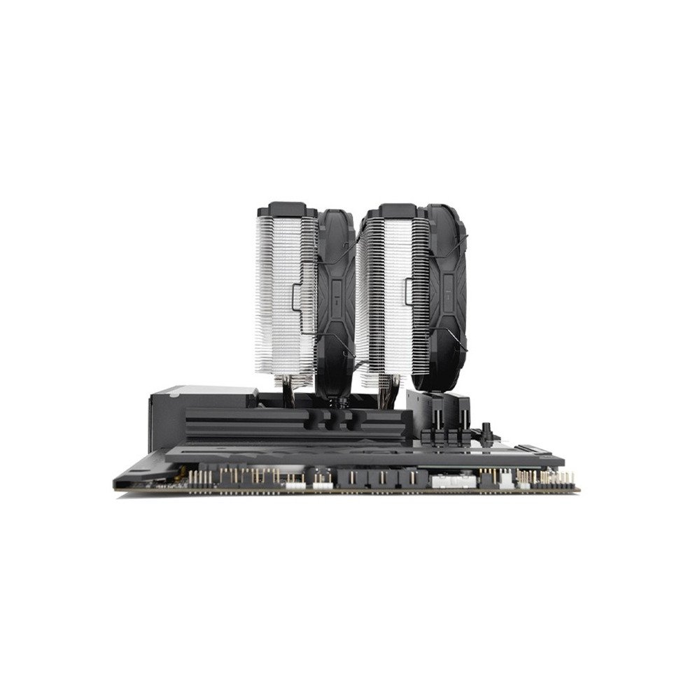 Thermaltake Toughair 710 CPU cooler, dual-tower fan, 2x 140mm fan, AMD i Intel