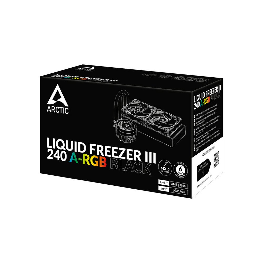 Liquid Freezer III 240 A-RGB BBlack, Multi Compatible AIOCPU Water Cooler, 1851, 1700, AM4, AM5