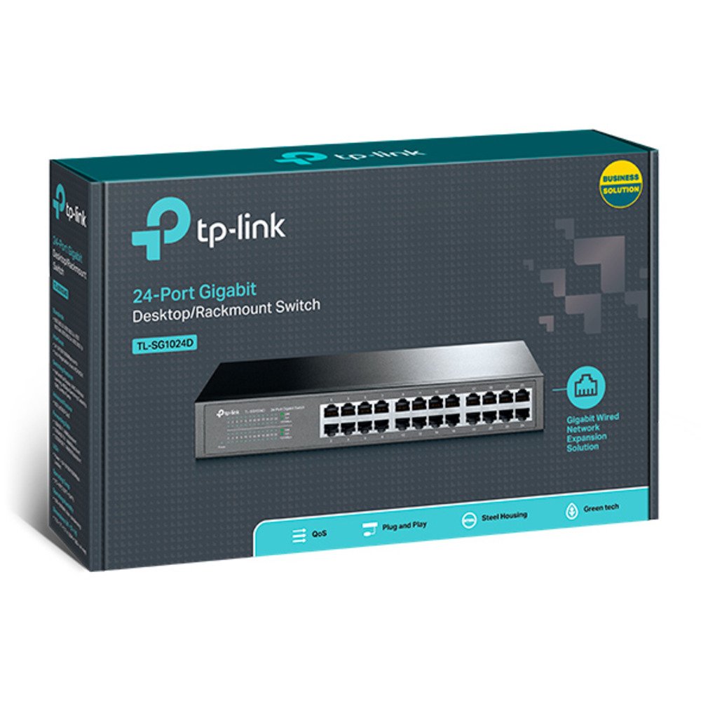 TP-Link TL-SG1024D Switch24x10/100/100024-Port Gigabit Desktop/Rackmount Switch