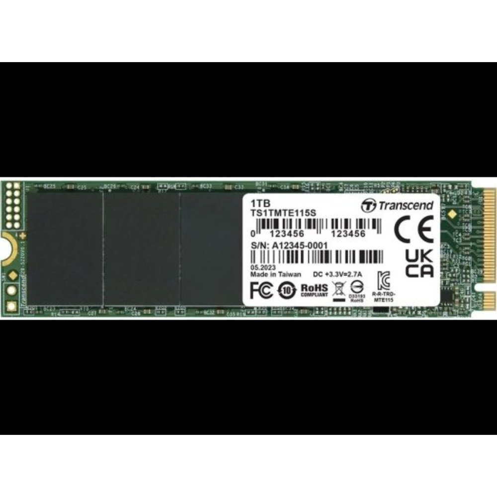 Transcend SSD 1TB M.2 NVMePCIe Gen3 x4,3,200/2000 MB/s