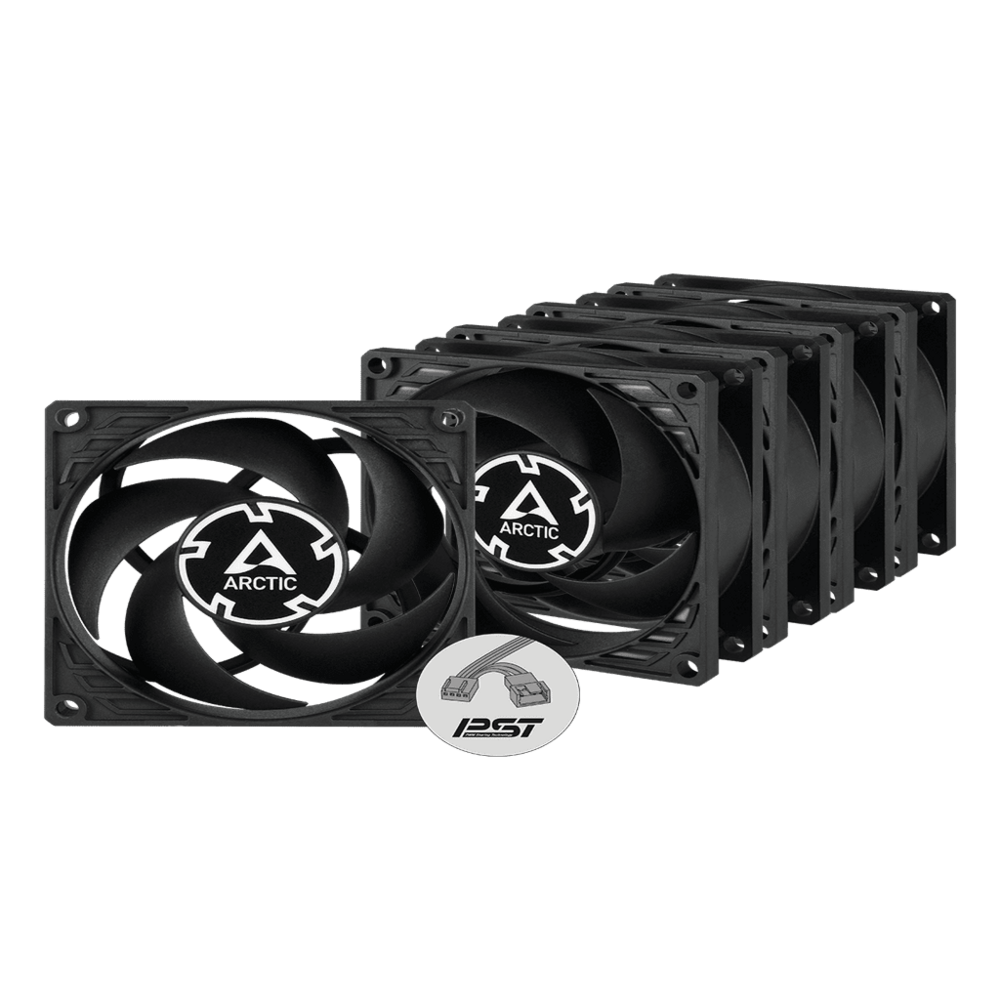 Arctic P8 PWM PST 5-pack 80mm Ventilatori