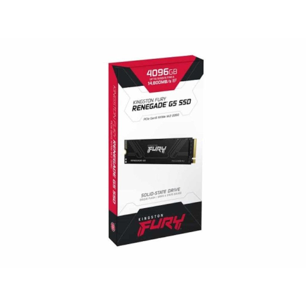 Kingston SSD 4TB NVMe M.2Fury Renegade,  PCIe 5.0R/W : 14800/14000MB/s