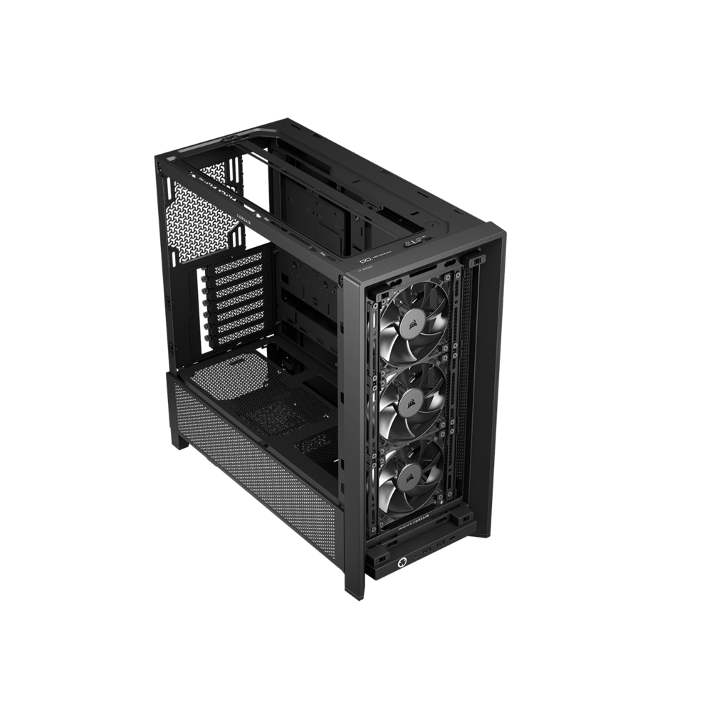 CORSAIR FRAME 4000D RS Case3xRS120 fans, 360mm radiator170mm cooler, 430mm GPU, ATX, Black