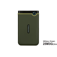 Transcend HDD 1TB StoreJet M3Portable,USB 3.1,anti-shock,Military Green