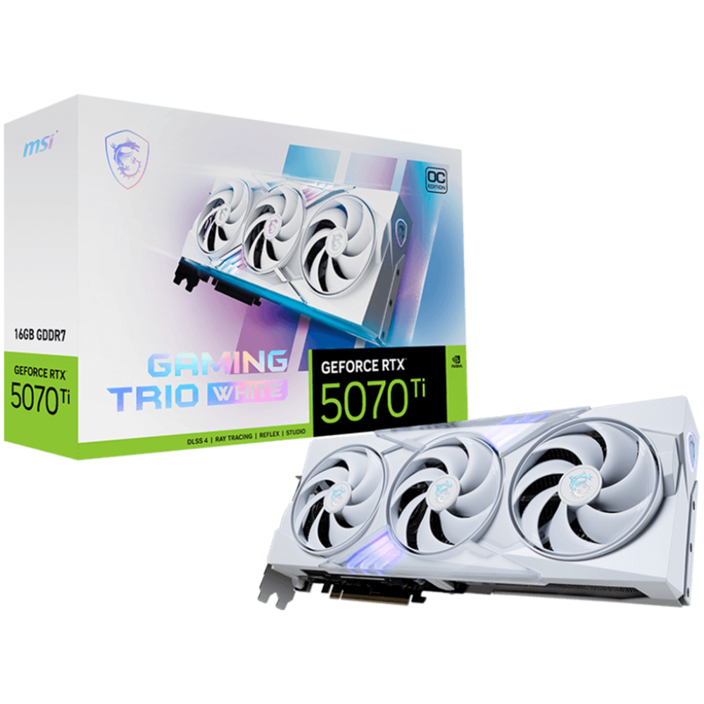 MSI RTX 5070 Ti 16GB Gaming Trio OC White